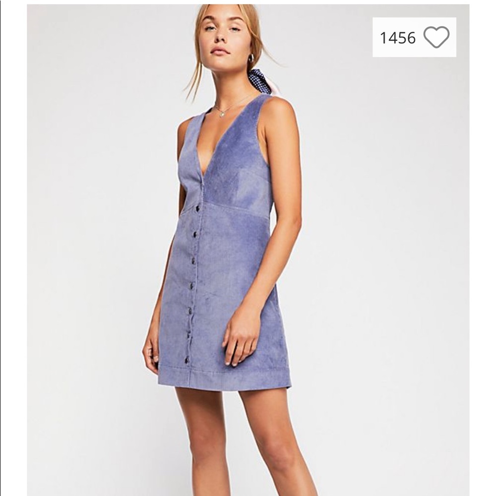 Free people rolling thunder cord minidress